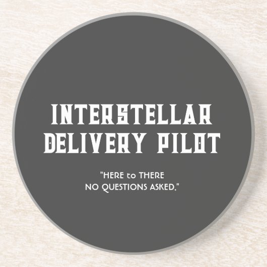 Jacleg Courier Service PILOT Sandstone Onderzetter (Voorkant)
