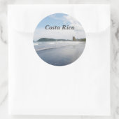 Jaco Beach in Costa Rica Ronde Sticker (Tas)