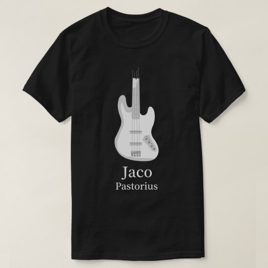 Jaco Pastorius Jazz Bassist T-shirt (Design voorkant)