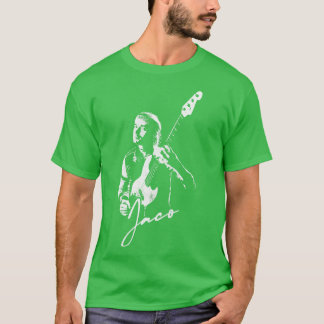 Jaco Pastorius Stijl Fan Artwork T-shirt