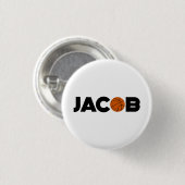 Jacob Basketball Ronde Button 3,2 Cm (Voorkant /achterkant)