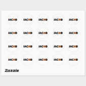 Jacob Basketball Ronde Sticker (Vel)