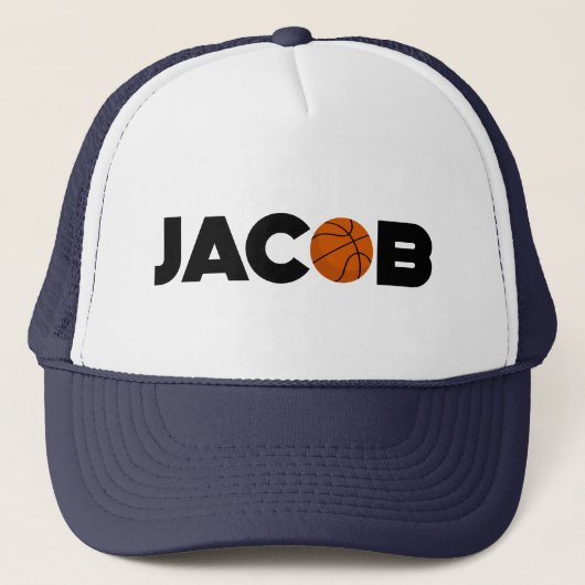 Jacob Basketball Trucker Hat Pet (Voorkant)