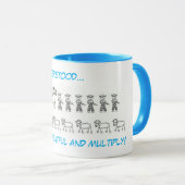 Jacob begreep... twee toonkoffie-mok. mok (Voorkant rechts)