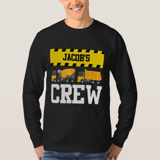 Jacob Construction Crew Custom Dumptruck Truc T-shirt (Voorkant)