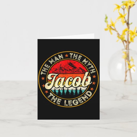 Jacob De Man De Mythe De Legende D Naam  Kaart (Gele Bloem)