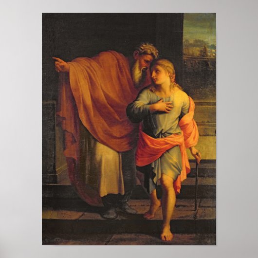 Jacob die zijn zoon stuurt Joseph Poster (Voorkant)