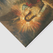 Jacob en de Angel van Gustave Moreau Tissuepapier (Detail)