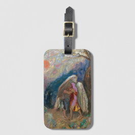 Jacob en de engel | Odilon Redon | Bagagelabel