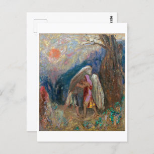 Jacob en de engel   Odilon Redon   Briefkaart