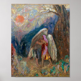 Jacob en de Engel | Odilon Redon | Poster