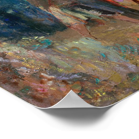 Jacob en de engel | Odilon Redon | Poster (Hoek)