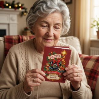 Jacob en Eli datum en tijd kerstkaart Kaart