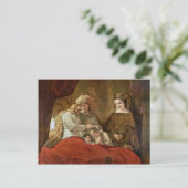 Jacob gooit de zons van Joseph Briefkaart (Staand voorkant)
