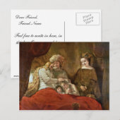 Jacob gooit de zons van Joseph Briefkaart (Voorkant / Achterkant)
