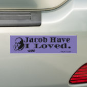 Jacob heb ik graag Bumpersticker (Op auto)