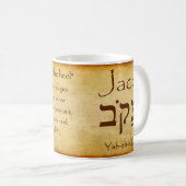 JACOB Hebreeuwse Name Mok (Voorkant rechts)