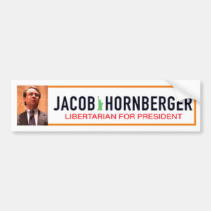 Jacob Hornberger Libertarian for President 2020 Bumpersticker