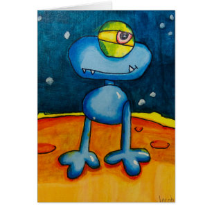 Jacob Jewel Art, Alien, acryl. Kaart