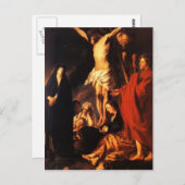 Jacob Jordaens - Christus over een kruis Briefkaart (Voorkant / Achterkant)