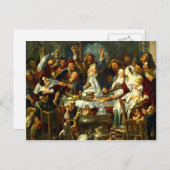 Jacob Jordaens - De koning Drink Briefkaart (Voorkant / Achterkant)