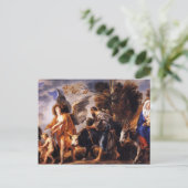 Jacob Jordaens - De vlucht naar Egypte Briefkaart (Staand voorkant)
