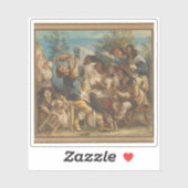 Jacob Jordaens - Een vrolijk gezelschap Sticker (Vel)