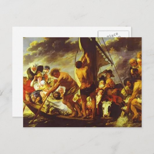 Jacob Jordaens - Ferry Boat naar Antwerpen Briefkaart (Voorkant / Achterkant)