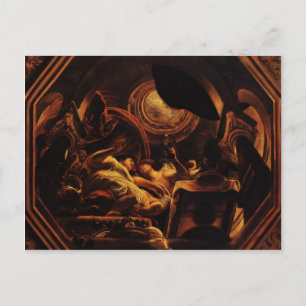 Jacob Jordaens- Love of Cupid and Psyche Briefkaart