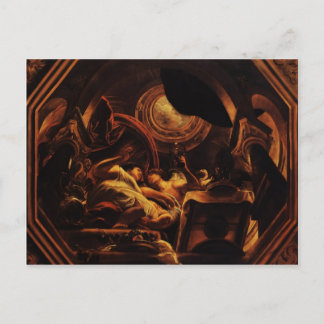 Jacob Jordaens- Love of Cupid and Psyche Briefkaart