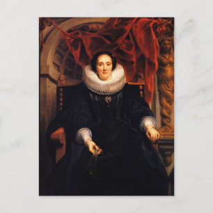 Jacob Jordaens - Portret van Catharina Behaghel Briefkaart