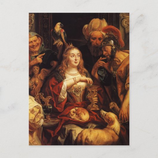 Jacob Jordaens - The Banquet of Cleopatra Briefkaart (Voorkant)