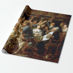 Jacob Jordaens The Feast of the Bean King Cadeaupapier