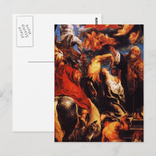 Jacob Jordaens- The Martyrdom St. Apollonia Briefkaart (Voorkant / Achterkant)