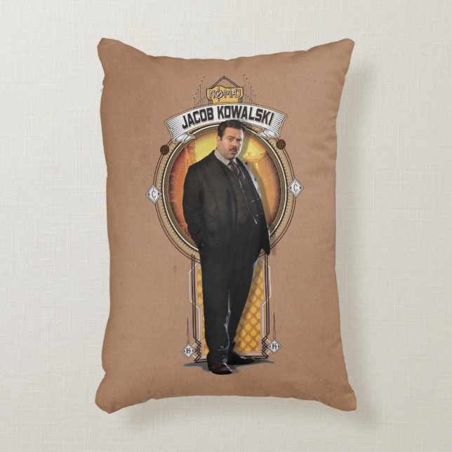 JACOB KOWALSKI™ Art Deco Panel Accent Kussen (Voorkant(Verticaal))