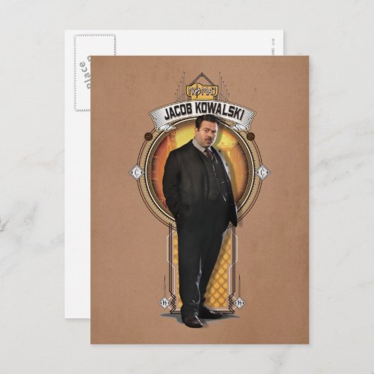 JACOB KOWALSKI™ Art Deco Panel Briefkaart (Voorkant / Achterkant)