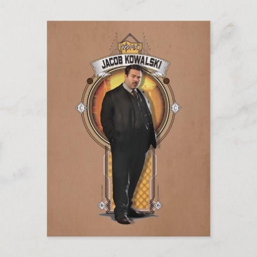 JACOB KOWALSKI™ Art Deco Panel Briefkaart (Voorkant)