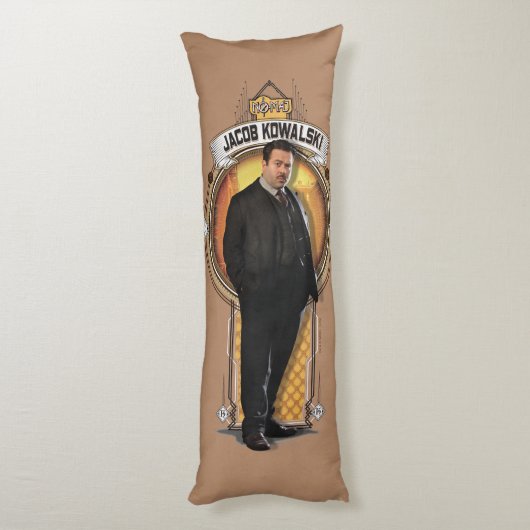 JACOB KOWALSKI™ Art Deco Panel Lichaamskussen (Achterkant (Verticaal))