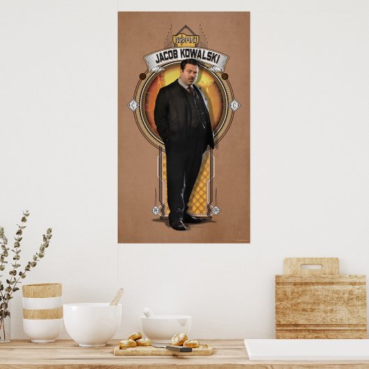 JACOB KOWALSKI™ Art Deco Panel Poster (Keuken)