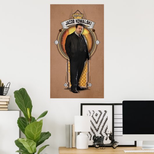 JACOB KOWALSKI™ Art Deco Panel Poster (Thuiskantoor)