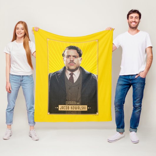 Jacob Kowalski Character Graphic Fleece Deken (In situ)