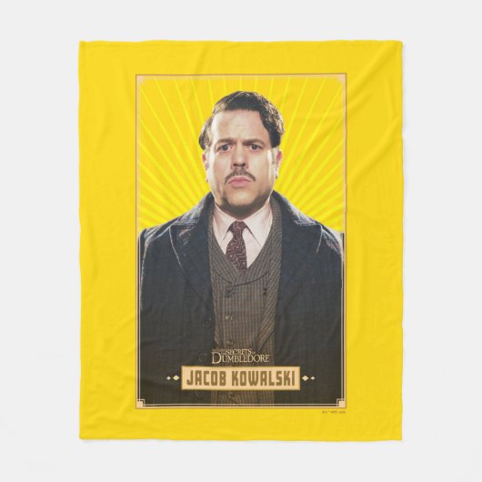 Jacob Kowalski Character Graphic Fleece Deken (Voorkant)