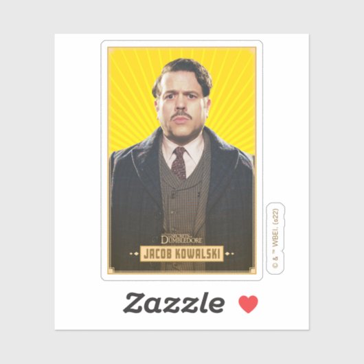 Jacob Kowalski Character Graphic Sticker (Vel)