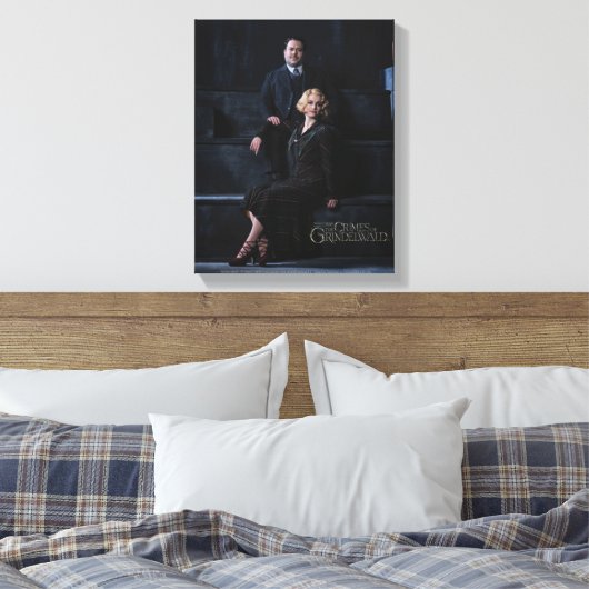 JACOB KOWALSKI™ en QUEENIE GOLDSTEIN™ Photo Canvas Afdruk (Insitu (Slaapkamer))