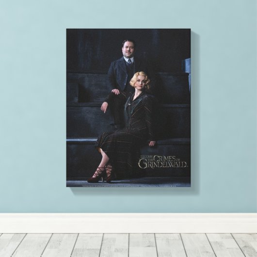 JACOB KOWALSKI™ en QUEENIE GOLDSTEIN™ Photo Canvas Afdruk (Insitu (Houten vloer))