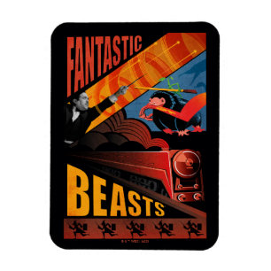 Jacob Kowalski Fantastic Beasts Vintage Poster Magneet