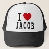 Jacob Latimore "I Love Jacob" Trucker Hat Pet (Voorkant)