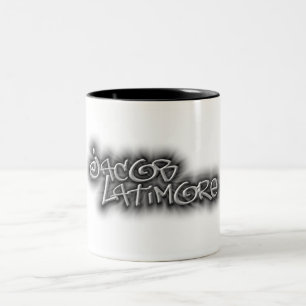 Jacob Latimore Two Tone Signature Logo Coffee Mok