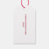  Jacob Marley Dickens A Christmas Carol Cadeaulabel (Achterkant)