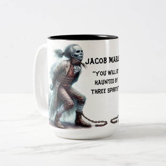 Jacob Marley - Een Christmas Carol Coffee Mok (Voorkant links)